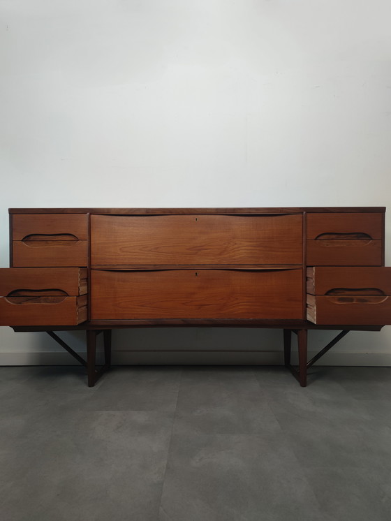 Image 1 of Unique Vintage Danish Sideboard In Teak With Rosewood