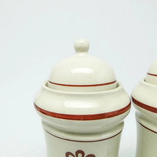 Art Deco Getreidebehälter, Tschechoslowakei, 1950er Jahre, 2er Set