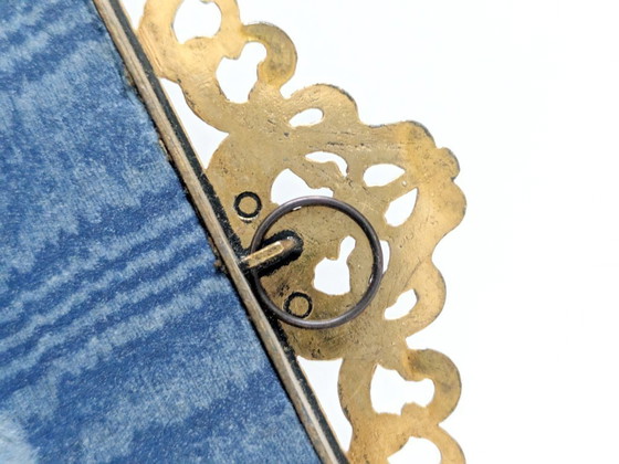 Image 1 of Set di 6 stampe d'arte vittoriane, cornice vintage in metallo dorato, Made in Italy, anni '70