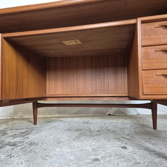 Image 1 of Heinrich Riestenpatt Vintage 1960s Danish Desk Teak