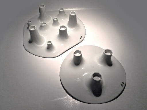 Kandelaar Fruitschaal Set Willem Noyons – kandelaars en kaarsen, Porcelain
