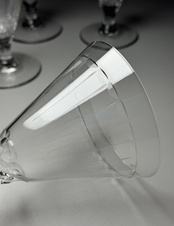 Vasos Doyen “Yvette” – Juego de seis vasos. Bélgica, época Art Déco, circa 1930. – Vasos y jarras, Crystal (photo 10 of 15)