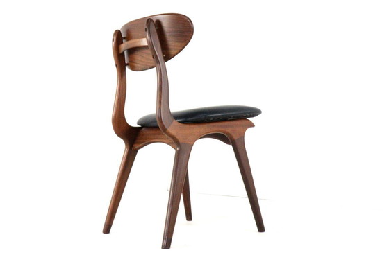 Image 1 of Ensemble de 4 chaises AWA 'Weert' vintage rembourrées