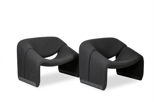 Pierre Paulin para Artifort. Par de sillones "Groovy". Décadas de 1970-1980.