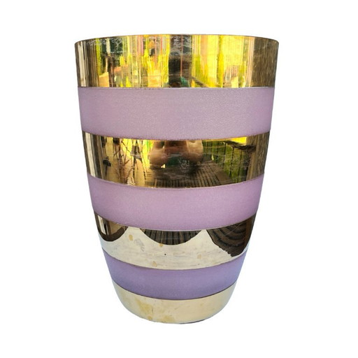 Large gilded vase, Czech Republic, Czechoslovakia, 1980s.