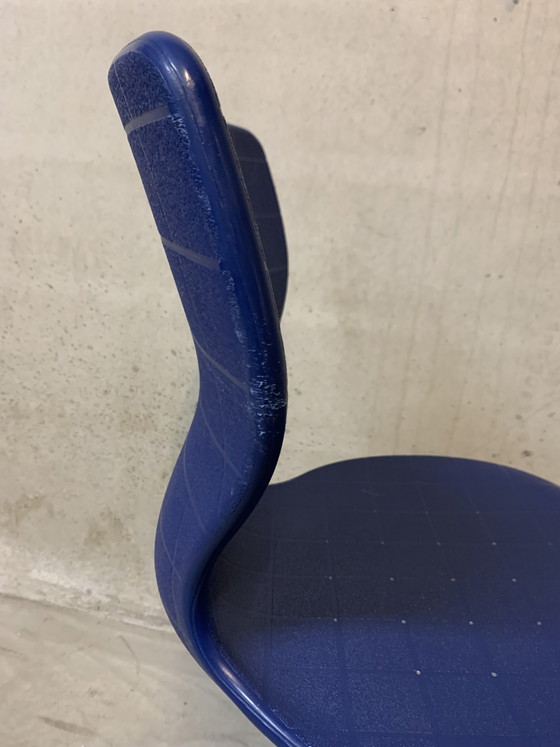 Image 1 of Office chair by Verner Panton for VS Möbel. Blue.