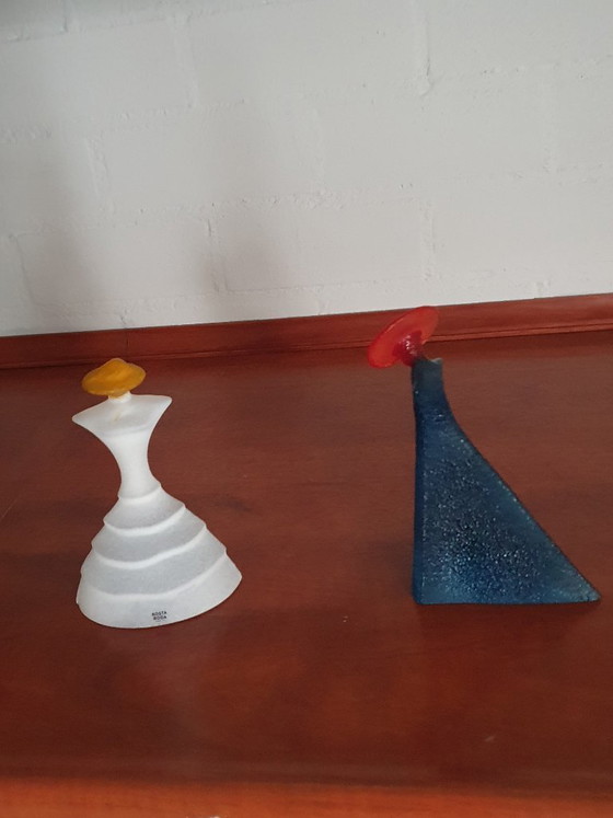 Image 1 of Bel ensemble de sculptures Kosta Boda "Catwalk" - Kjell Engman