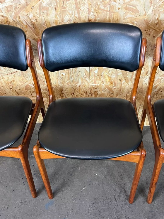 Image 1 of 4x 60er 70er Jahre Stuhl Stühle Teak Dining Chair Erik Buch O.D. Møbler Denmark