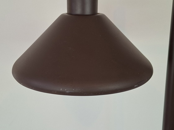 Image 1 of Elegante lampada da terra vintage color marrone cioccolato
