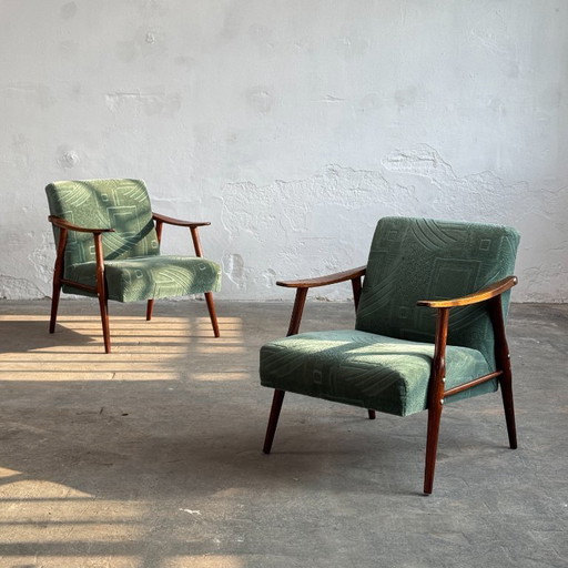 Coppia di poltrone scultoree jugoslave di metà secolo, anni '60