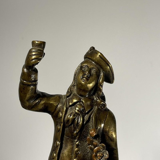 Desk Bell Figurine in Bronze with Acorn-Shaped Chimes, 19th Century – Table accessories, Brass (photo 4 of 16)