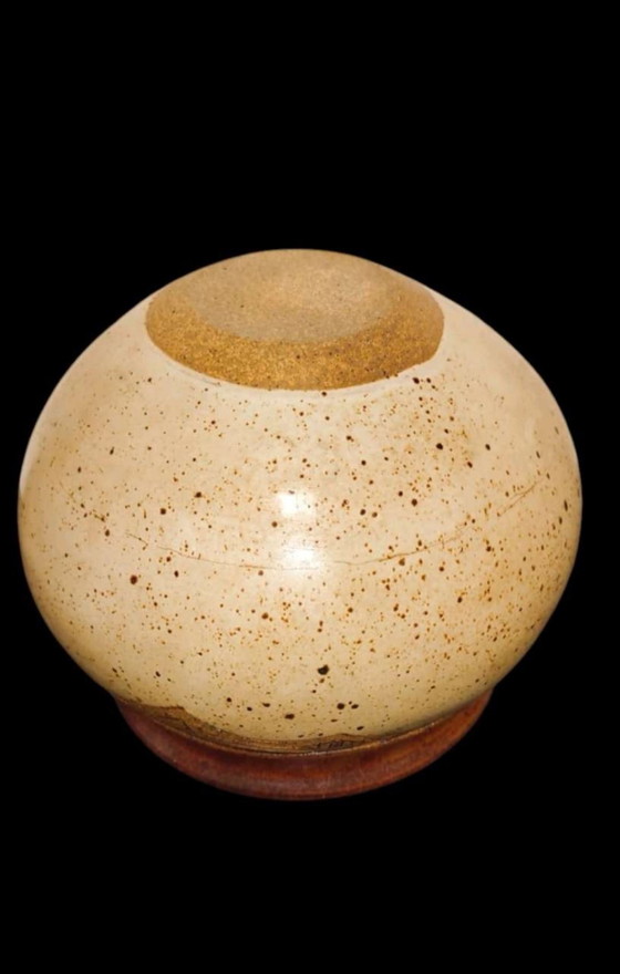 Image 1 of Vintage Studiokeramik Gefäß 1970er – Handgedrehtes Mid Century Pottery Vase | Studio Pottery Bowl