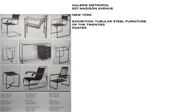 Image 1 of Vintage Bauhaus B35 armchair by Marcel Breuer for Thonet, 1930s