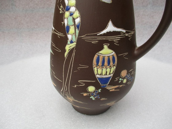Image 1 of Sparenberg vase, glaze painted, collector, Germany 1950.
