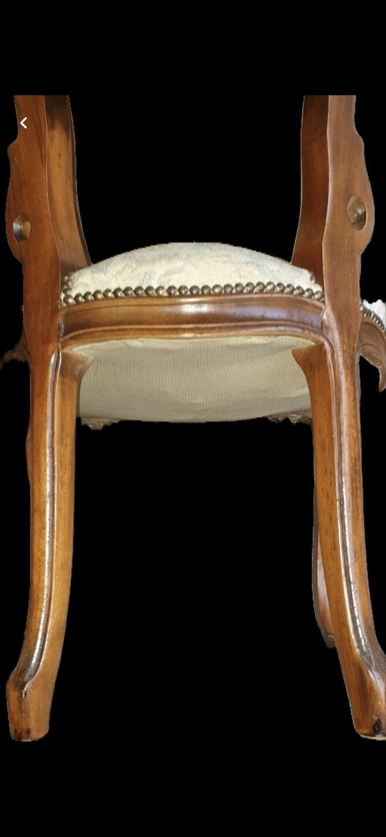 4 Sedie da pranzo barocche – Tessile, Legno (photo 8 of 9)
