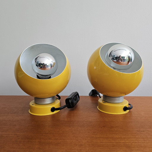 Set aus 2 italienischen Vintage-Tischlampen – Goffredo Reggiani für Lampadari Reggiani – Modell „Despositato“ – 1960er/70er Jahr