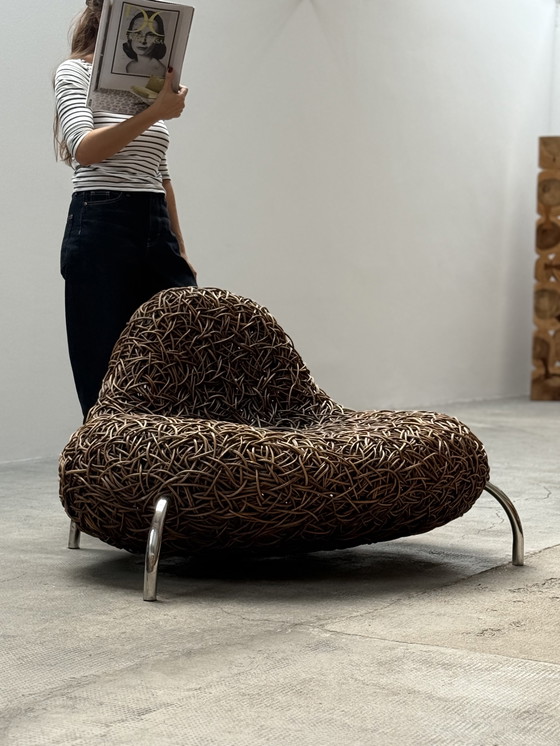 Image 1 of Udom Udomsrianan voor Planet 2001 "Nest Chair" rotan fauteuil