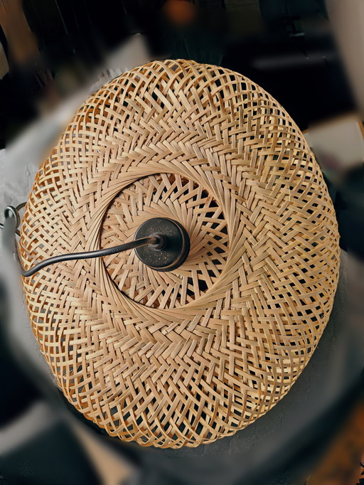 Handgeweven bamboe lampenkap 60cm diameter