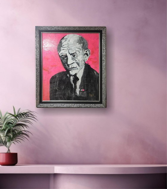 Image 1 of Portrait Karl Valentin Kunst Gemälde Pop Art