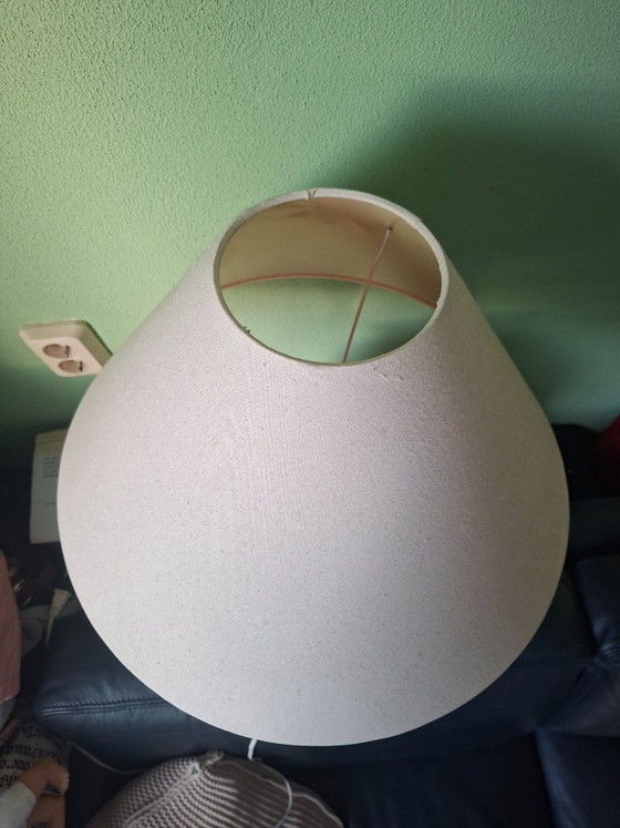 Mooie Witte Keramische Tafellamp – Afkomstig Uit De VS – Tafellampen, Canvas (photo 3 of 5)