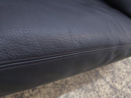 De Sede ds 17 three-seater blue Paris designer sofa leather sofa couch desede