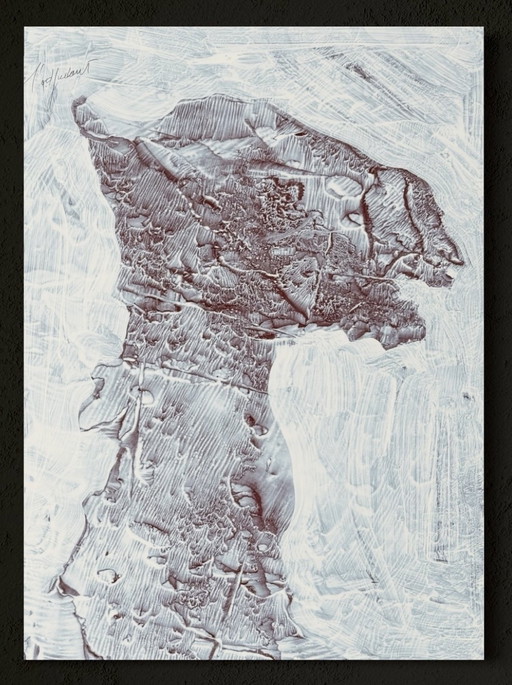 Robert Detheux - Surrealistisches Gemälde von 1978 - der Adjutant
