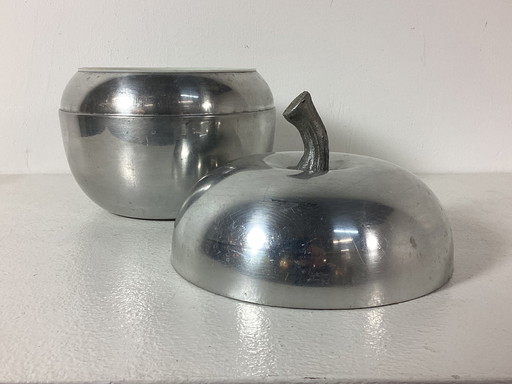 Secchiello per il ghiaccio italiano a forma di mela, vintage anni Sessanta