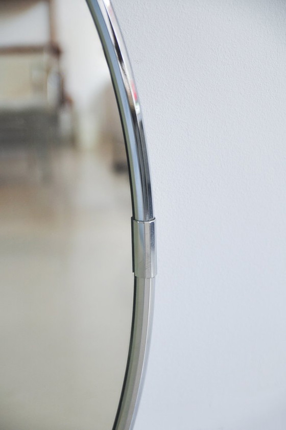 Image 1 of specchio ovale argento cromato