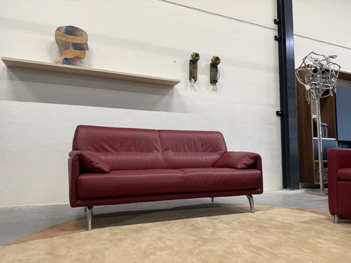 Leolux Bora Balanza Sofa 2.5 Seater Senso Brick leather