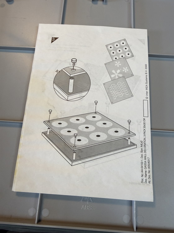 Set di 3 decorazioni da parete IKEA Gassa | Nuove, nella confezione originale | IKEA vintage (photo 3 of 9)
