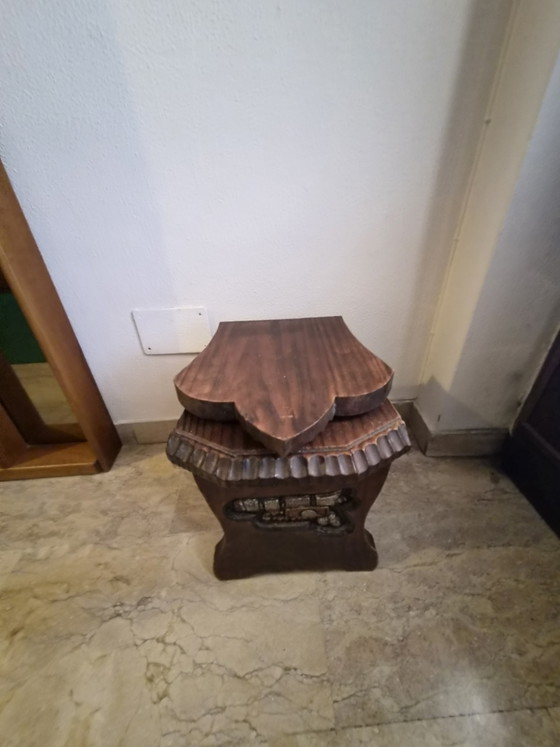 Mudéjar-stoel met handgesneden hout – Stoelen / fauteuils, Metal, Wood (photo 6 of 6)