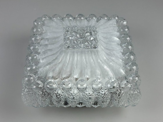 Image 1 of 60er 70er Jahre Deckenlampe Leuchte Plafoniere Inbouw Glas Duits Design