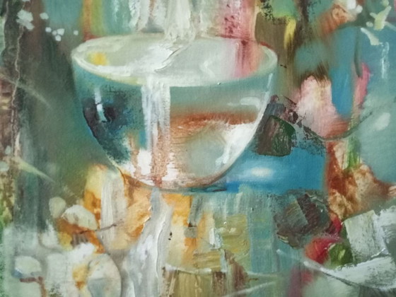 Pittura a Olio Originale Astratta Natura Fiori Sorgente – Dipinti e disegni, Canvas (photo 7 of 10)