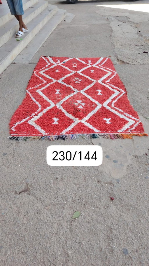 Handgeknoopt Berber Kleed Wol 230x144cm