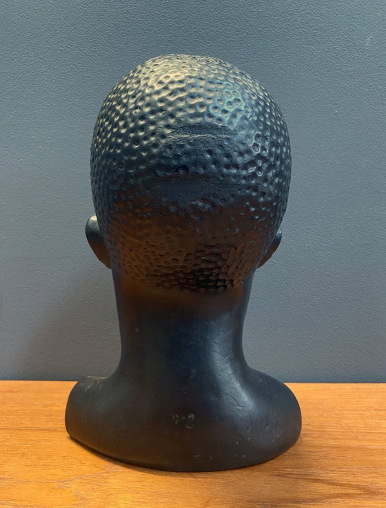 Image 1 of Busto in ceramica di uomo africano, anni '60