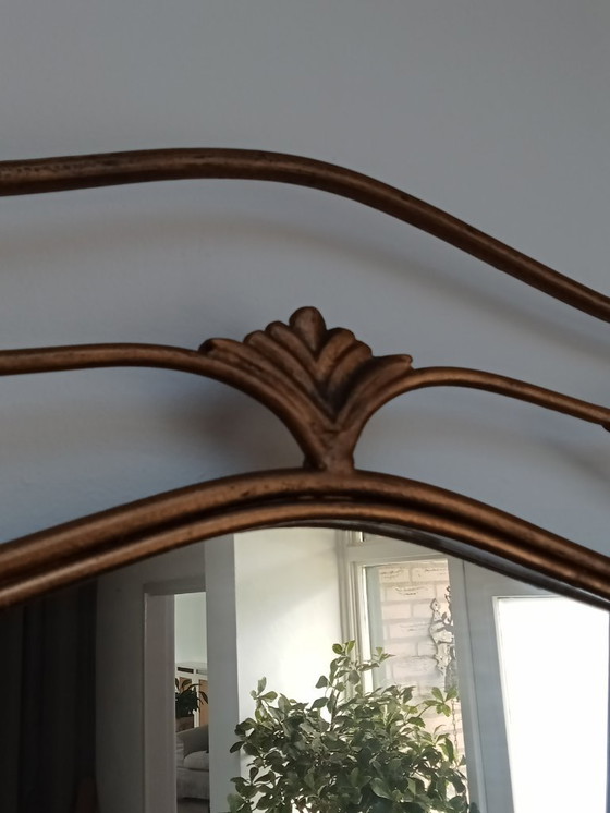 Image 1 of 3 delig Palazzo art / art nouveau vestibule set spiegel kapstok paraplu houder goud metaal kleur