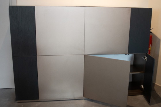 Image 1 of Coesel kast Capri, bronskleurig met zwart eiken