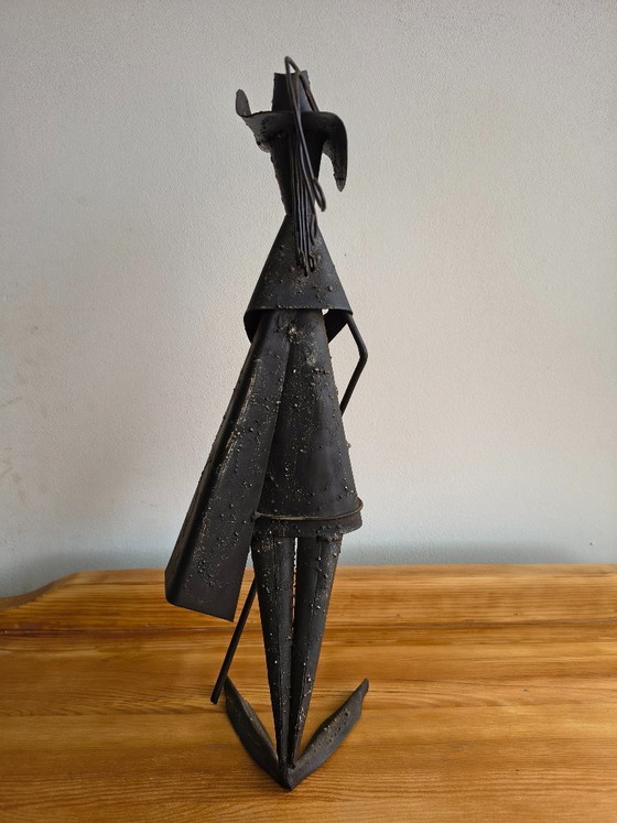 Image 1 of Scultura di design in ferro battuto – Brutalismo – Giovanni Grittani