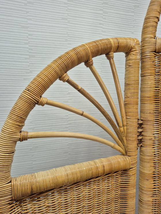 Vintage rattan with bamboo room screen/room divider. – Wicker (photo 9 of 11)