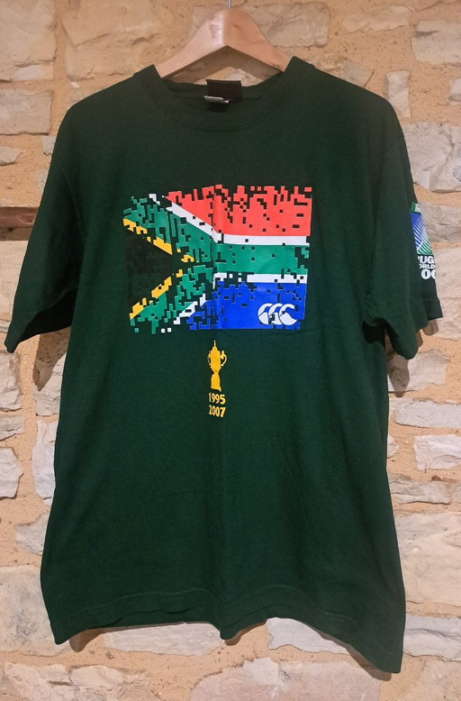 Springbok Green T-Shirt, Brand Canterbury Of New-Zealand, Size XL – cadeaus, Cotton