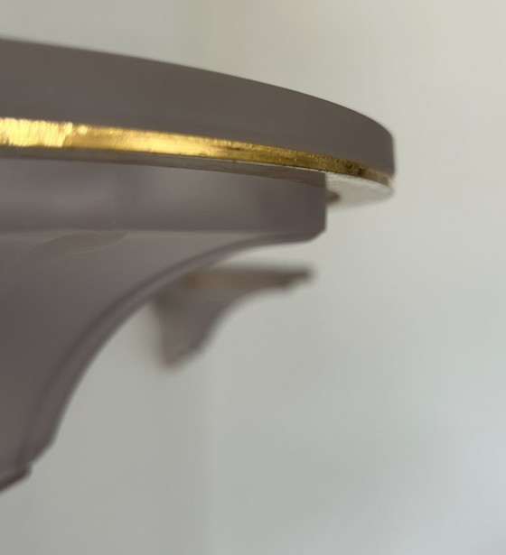 Image 1 of Coppia di applique in vetro e ottone, Francia, 1960