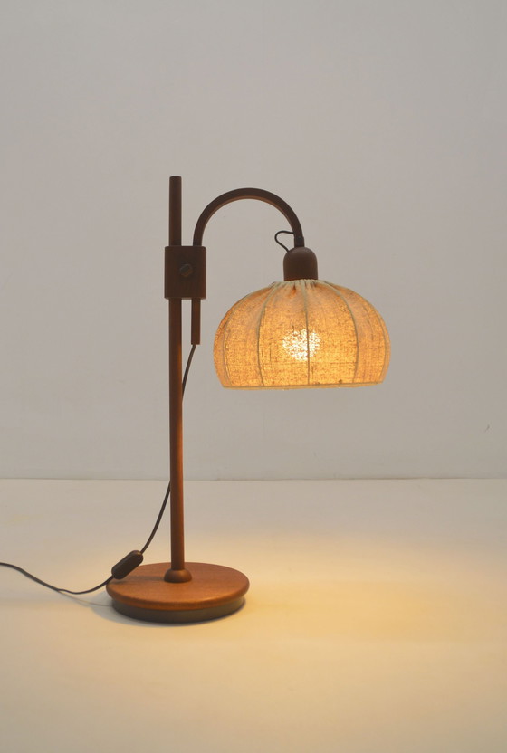 Image 1 of Table Lamp With Teak From Domus, 1970s
