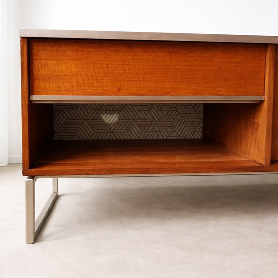 Image 1 of Afromosia Lowboard 200 cm – Mid Century Modern