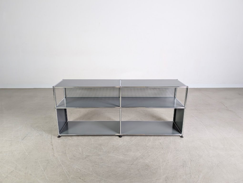 Original USM Haller 2x2 sideboard Fritz Haller gray TV board