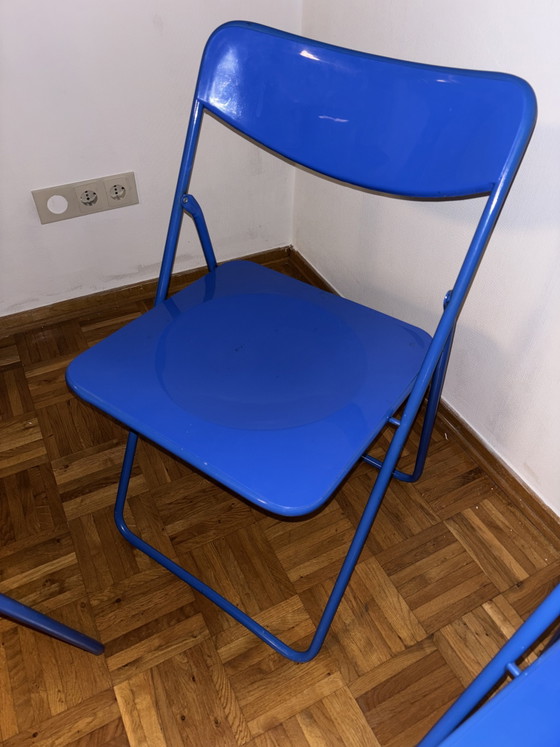 Image 1 of Vintage Ikea Niels Gammelgard TED-stoelen, set van 4
