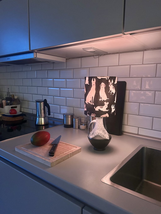 Rare West German Pottery design lamp by Bay Keramik - cordless, suitable for outdoor use