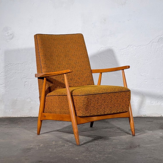 Een paar Hongaarse fauteuils, jaren 60 – Textile (photo 2 of 11)