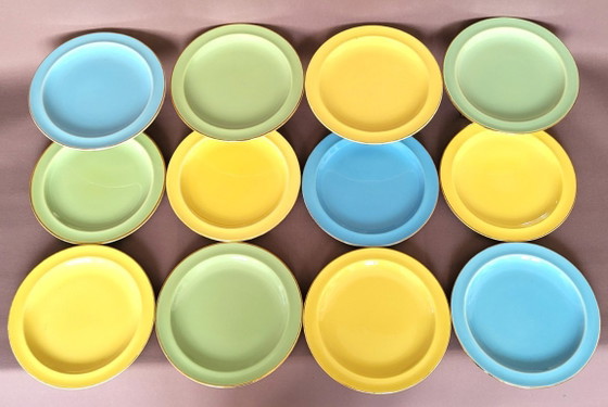 Image 1 of Service 12 personnes Boch Pastel Vintage 60'