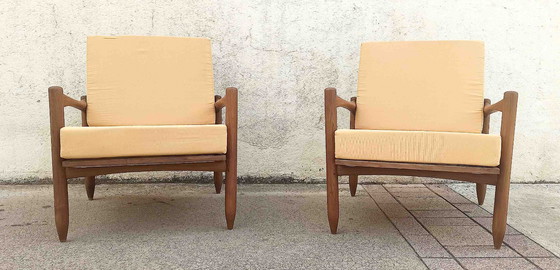 Image 1 of Een paar Scandinavische fauteuils uit de jaren 60.