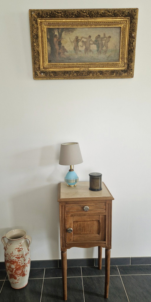 Louis XVI style cabinet - solid oak- 1940's period